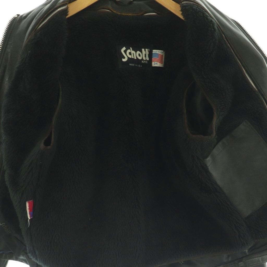 ショット SCHOTT 642VS ライダースジャケット レザー ボアライナー付き
