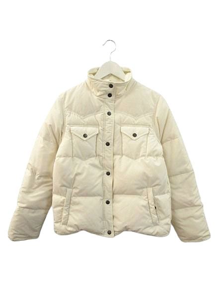 ラルフローレン RALPH LAUREN ダウンジャケット 9 オフホワイト ジップ 