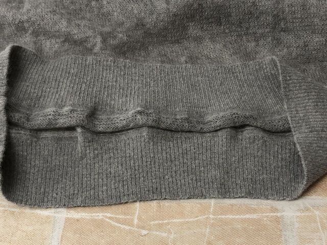 中古】 L'Appartement アパルトモン Sheer V/N Mohair Knit グレー