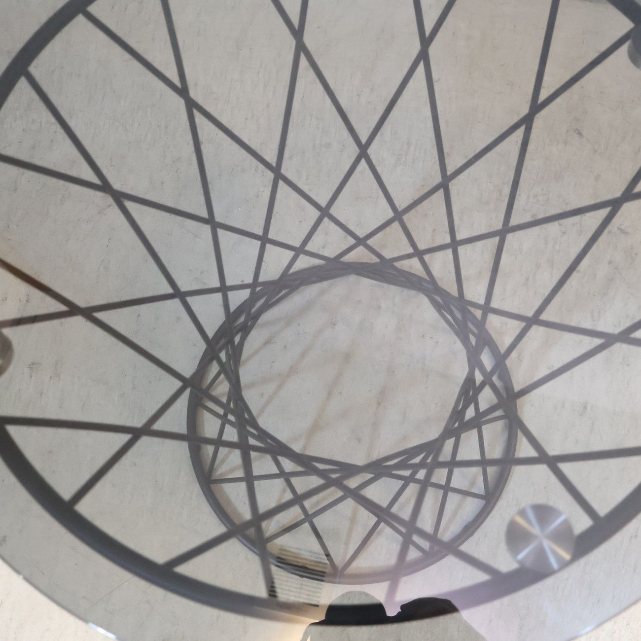 Francfranc フランフラン マーリア ガラス サイドテーブル リビング