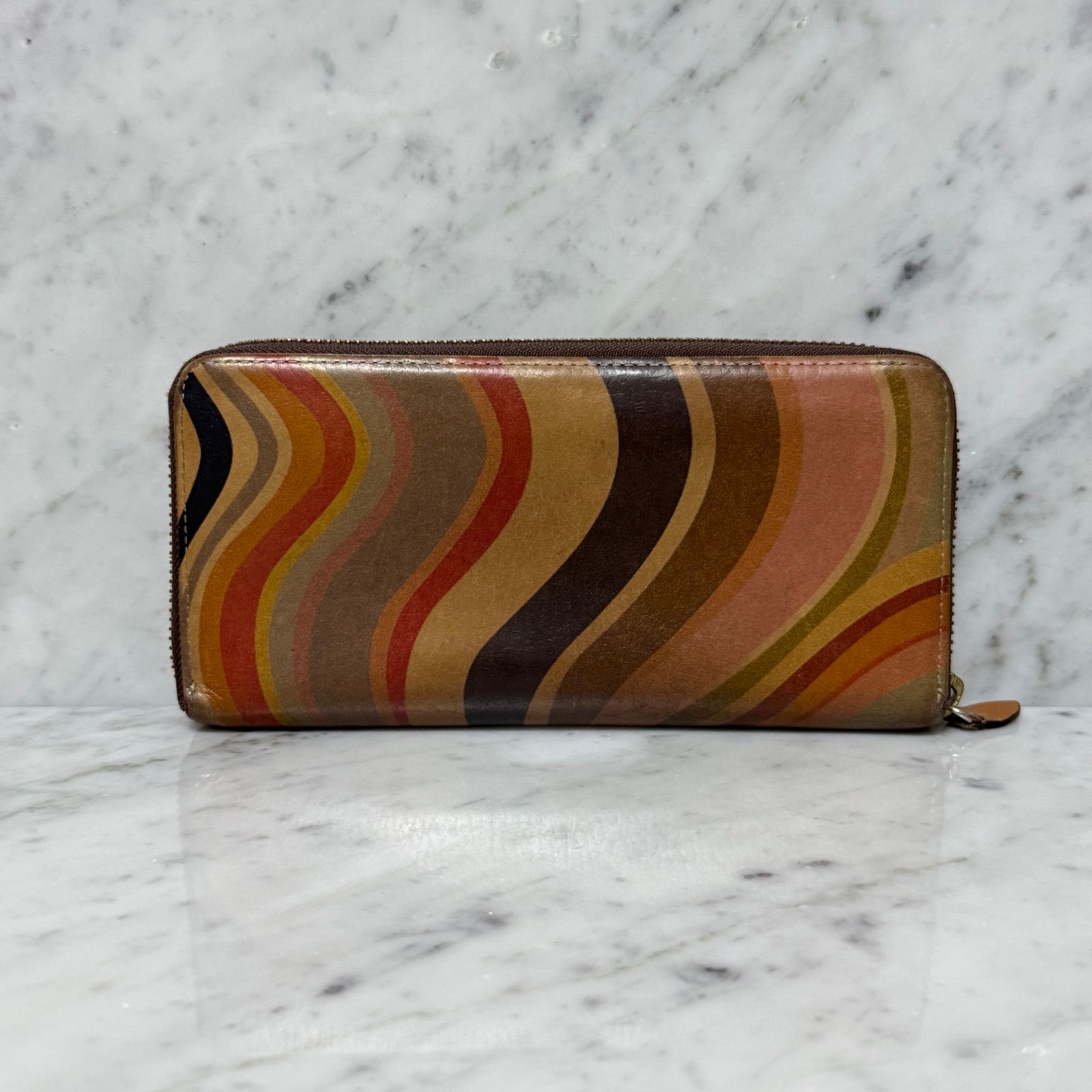 Paul Smith ポールスミス 長財布 ラウンドファスナー ジップ マルチ 