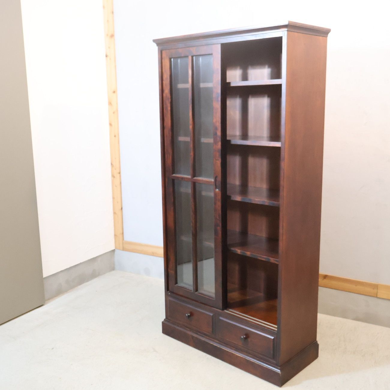 HOKUMIN 北海道民芸家具 樺材無垢 本棚 天然木 収納家具 和モダン