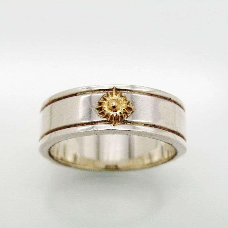 ARIZONA FREEDOM アリゾナフリーダム リング K18 R-9a ライン 太陽神