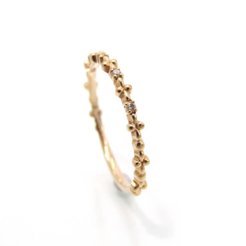 美品 NOJESS ノジェス リング K10YG ダイヤモンド イエローゴールド