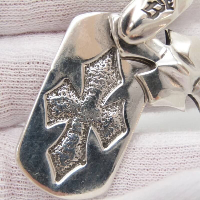 Bill Wall Leather シルバー ゴシッククロスドッグタグペンダント BILL WALL LEATHER ビルウォールレザー ペンダント 2C クロス