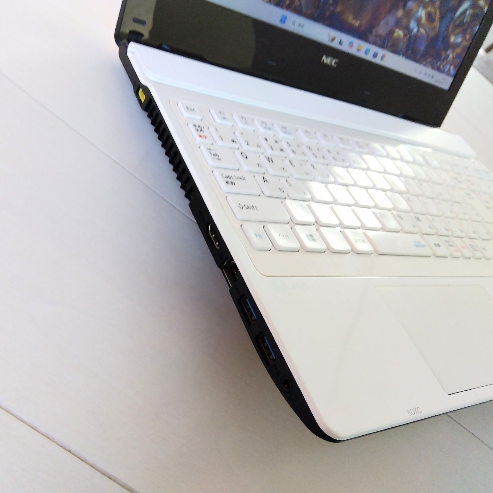 高速動作！ SSD搭載 Windows11 ノートパソコン ホワイト♥ カメラ付 Windows11✨高速SSD✨NECノートパソコン✨カメラ＆Office付きPC✨03