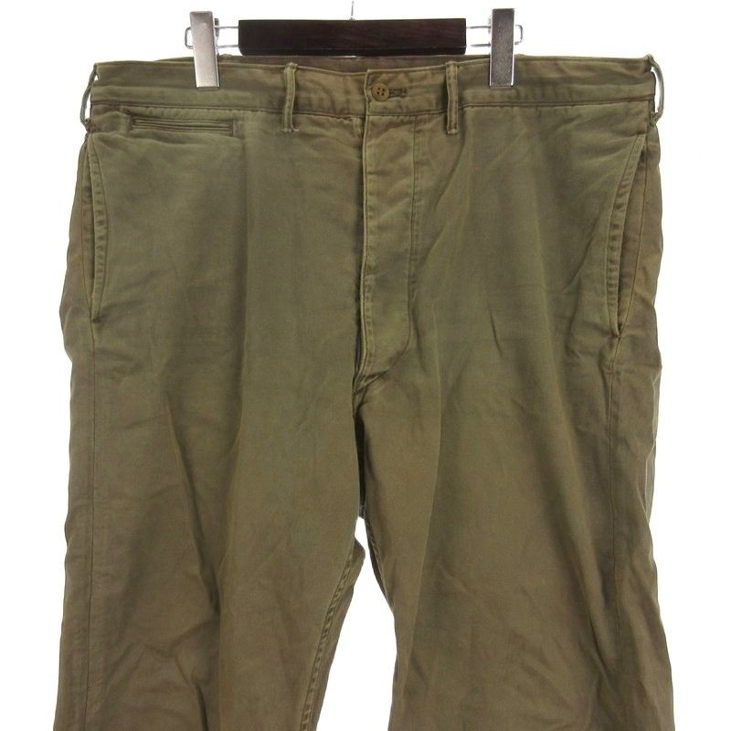 ダブルアールエル RRL チノ パンツ コットン カーキ系 36 32 - メルカリ