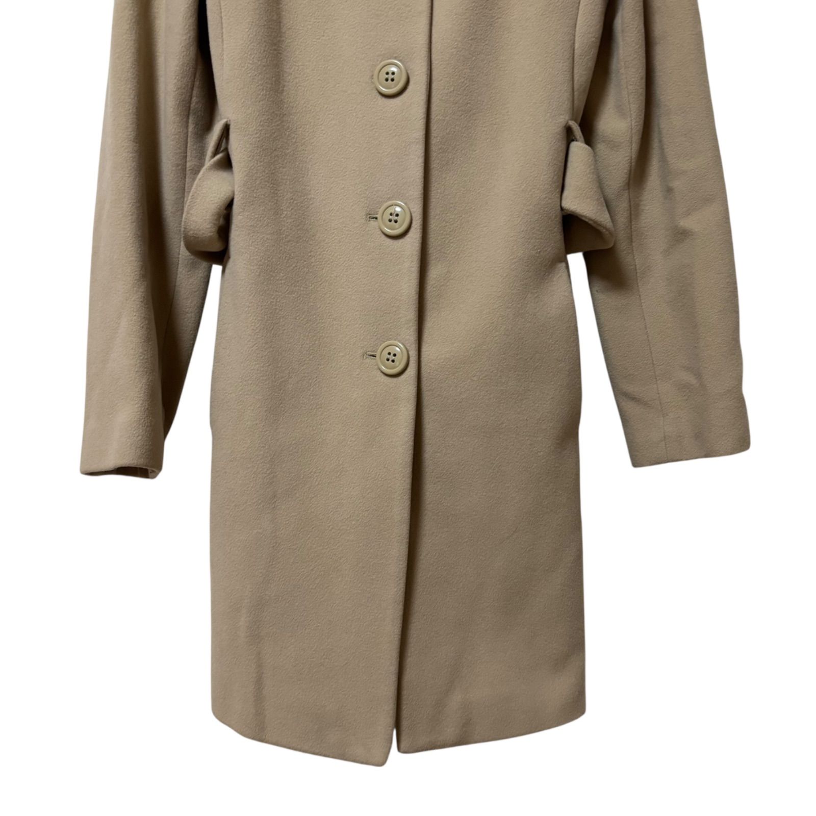 ZK37 ZARA BASIC ザラベーシック ロングコート ベージュ ウール混