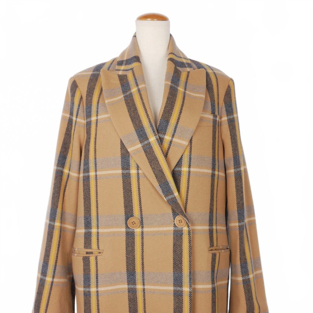 ステラマッカートニー STELLA McCARTNEY ダブル チェック チェスター