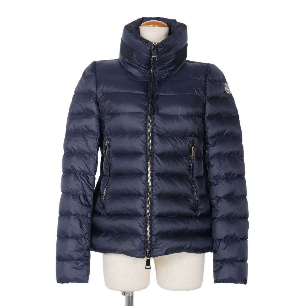モンクレール MONCLER AGAPE ダウンジャケット ペプラム 1 紺 ネイビー