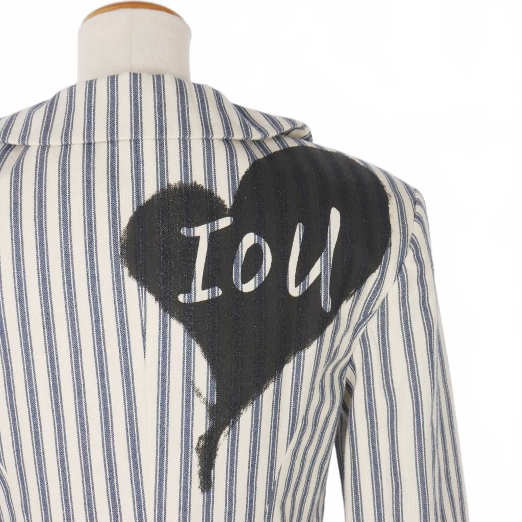 ヴィヴィアンウエストウッド　ストライプ ラブジャケット セットアップ 美品 ヴィヴィアンウエストウッドレッドレーベル Vivienne Westwood RED