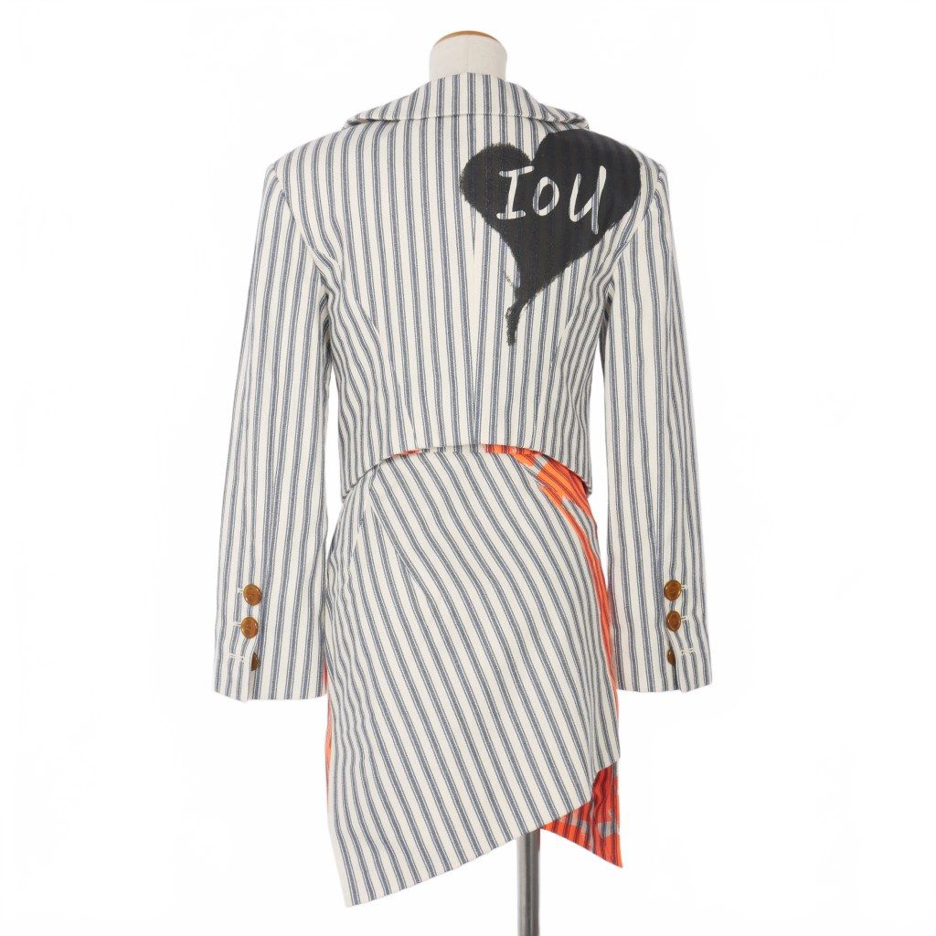 ラブジャケット　グレーストライプ　ヴィヴィアンウエストウッドレッドレーベル ラブジャケット グレーストライプ ヴィヴィアンウエストウッドレッド