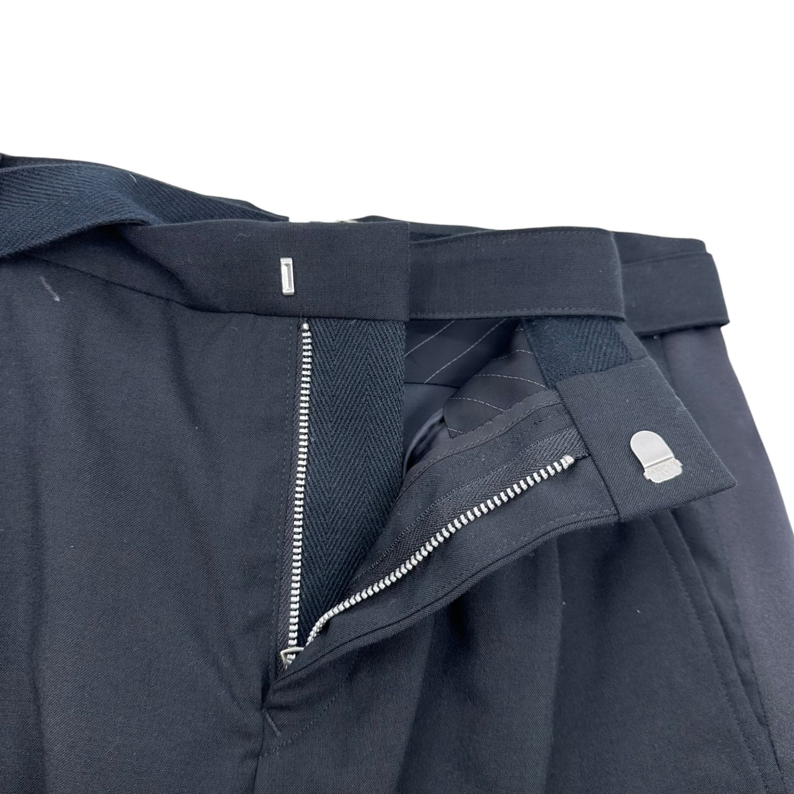 定価57200円　21SS/Suiting Pants/ブラック/サイズ1 sacai(サカイ) 21SS Suiting Shorts スーチング ショーツ ハーフパンツ