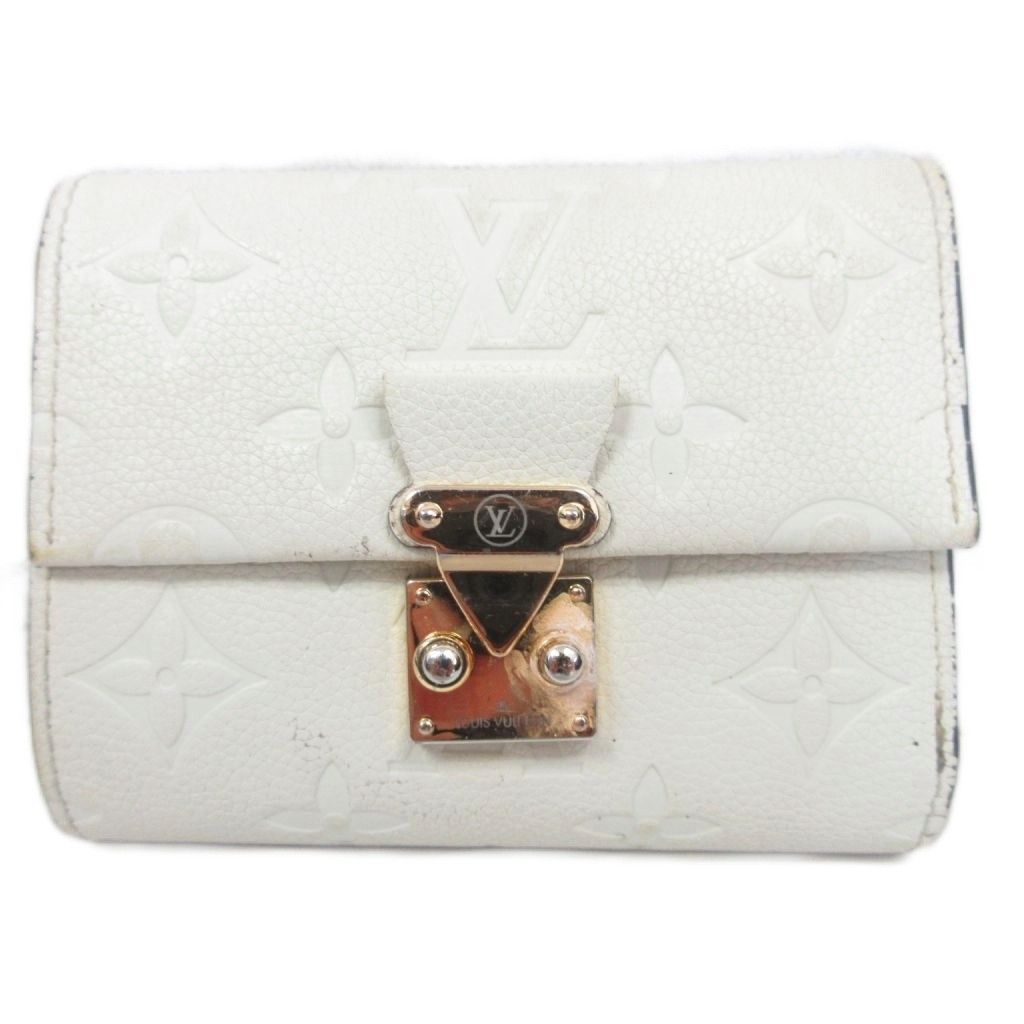 現行 極美品 ルイヴィトン アンプラント メティス 三つ折り財布 白 クレーム LOUIS VUITTON（ルイ・ヴィトン） モノグラム アンプラント