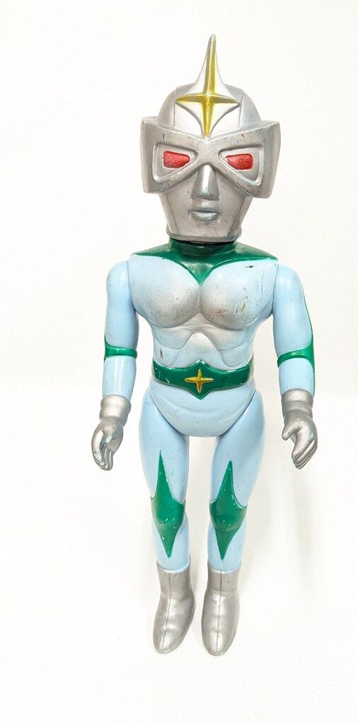 マスダヤ トーキング ミラーマン 水色成型 390mm - メルカリ