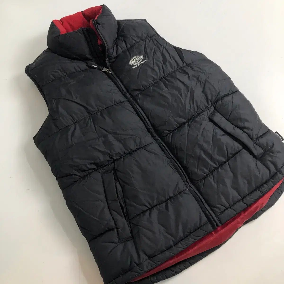 ディッキーズ 黒 ダウン ベスト xs - メルカリ