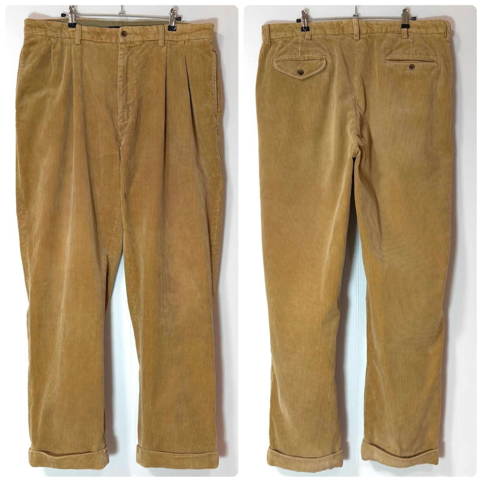 Polo by Ralph Lauren 2タック 太畝 コーデュロイ パンツ Polo Ralph Lauren 2タック 太畝コーデュロイパンツ “OLIVE