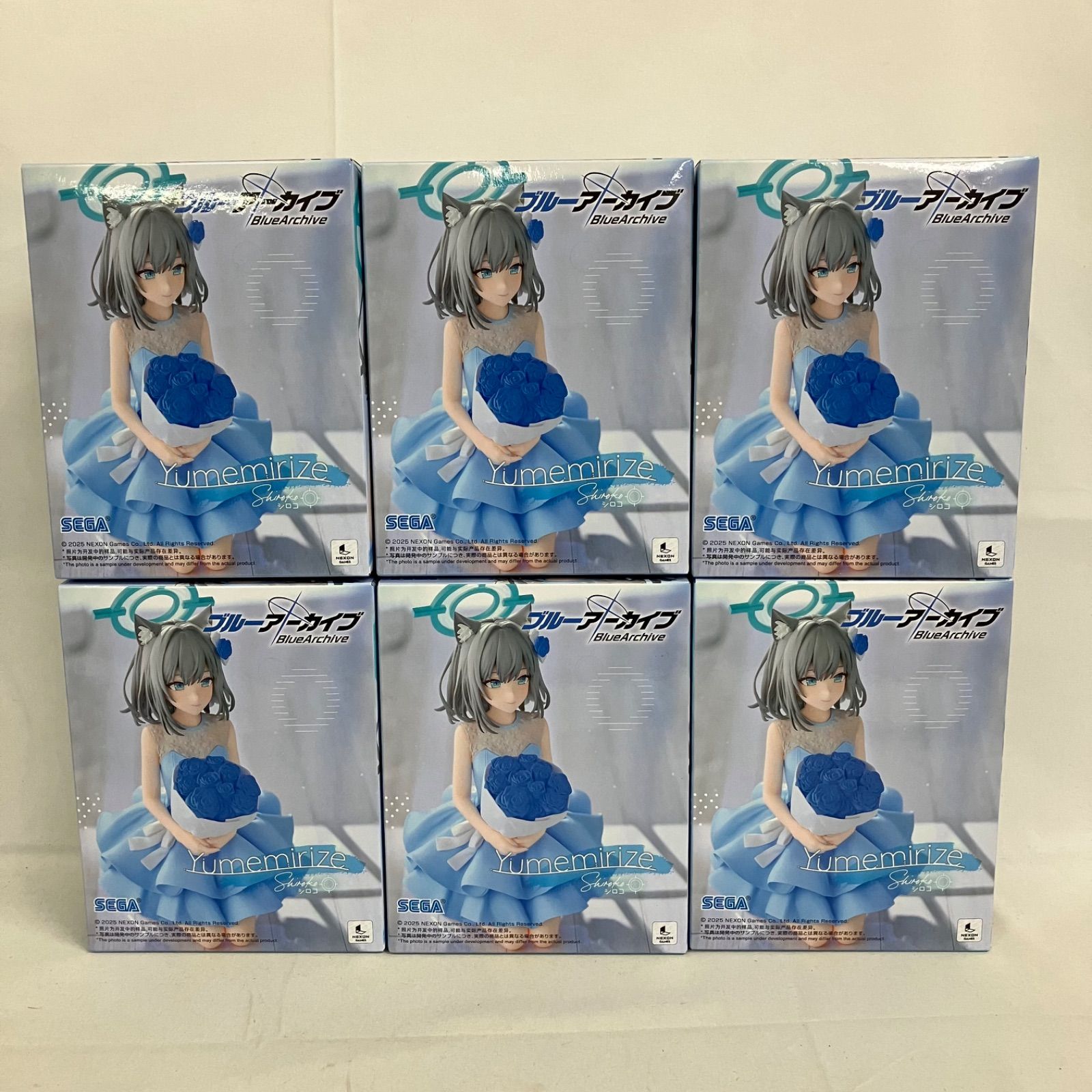 ブルーアーカイブ　Yumemirize シロコ　フィギュア　6点 未開封 ブルーアーカイブ Yumemirize シロコ フィギュア 6個セット