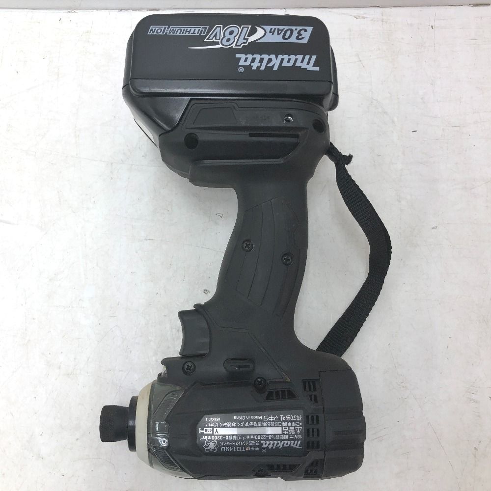 makita マキタ 18V 3.0Ah 充電式インパクトドライバ 黒 ケース・充電器