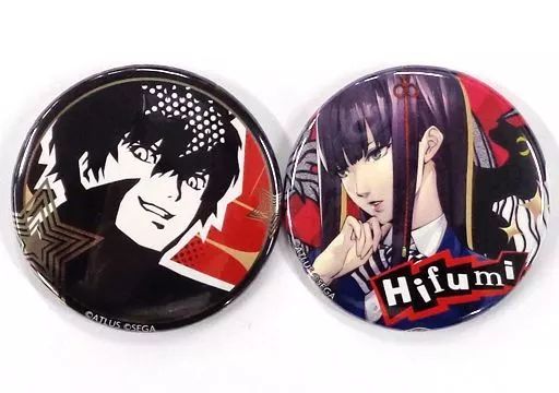 中古】バッジ・ピンズ 東郷一二三 メタル風缶バッチ2個セット 「楽天