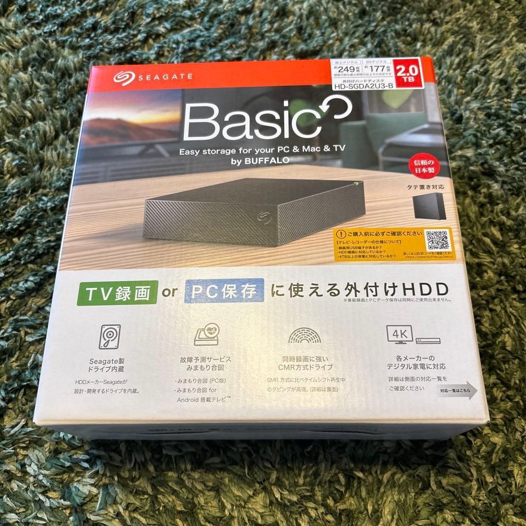 新品 Seagate 2.0TB 外付けHDD 未開封品 - メルカリ