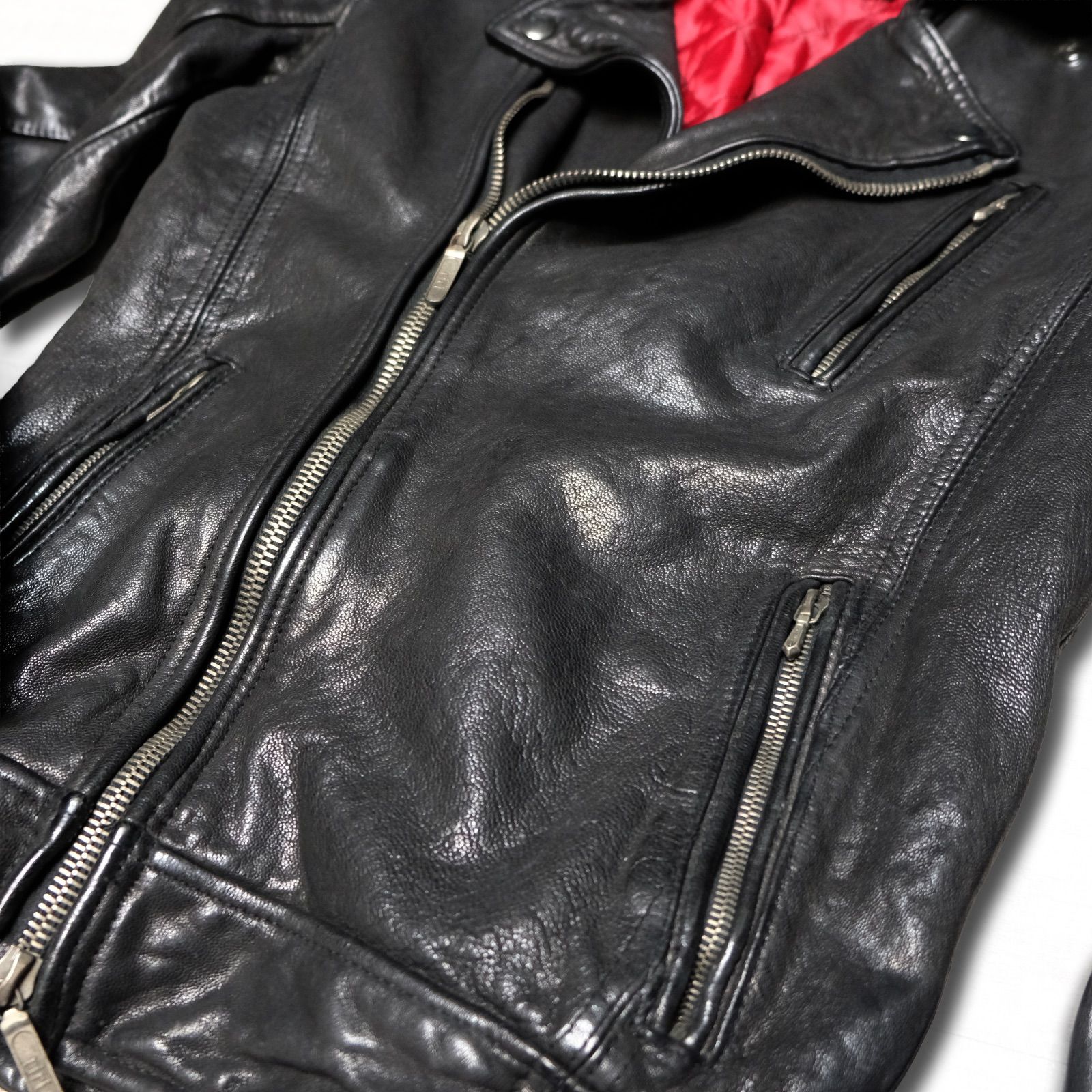 JACKROSE VINTAGE 山羊革 ダブルライダースジャケット サイズ3 ゴート