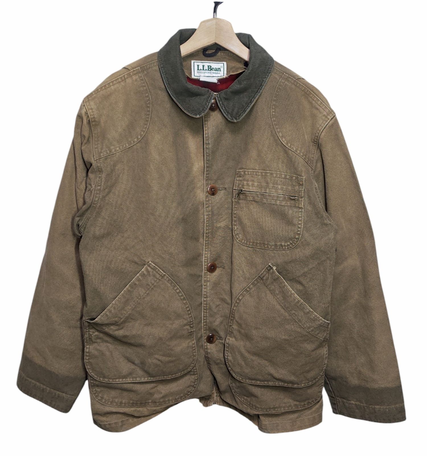 80s USA製 L.L.Bean エルエルビーン ハンティングジャケット ウール 