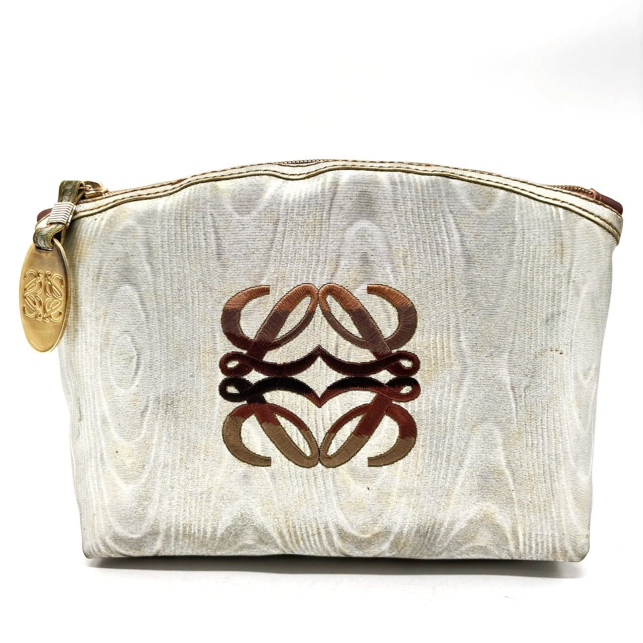 ✨良品✨ LOEWE ロエベ ポーチ アナグラム キャンバス セカンドバッグ