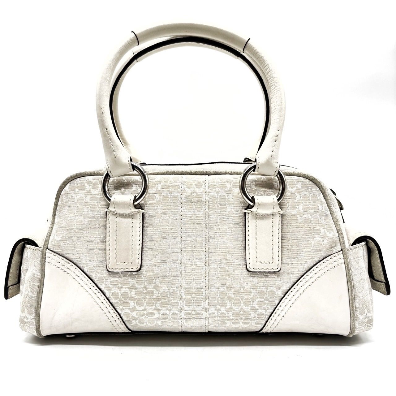 美品✨ COACH Y2K soho signature black canvas leather unisex コーチ