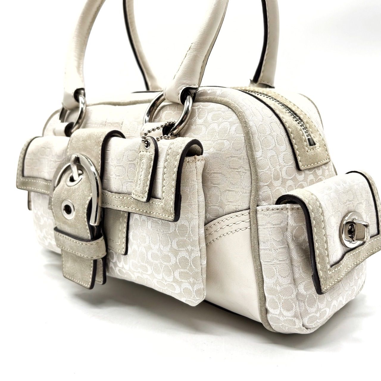 バッグ Coach Hand Bag Soho Black Y2k Signature COACH Signature black tote bag y2k soho - メルカリ