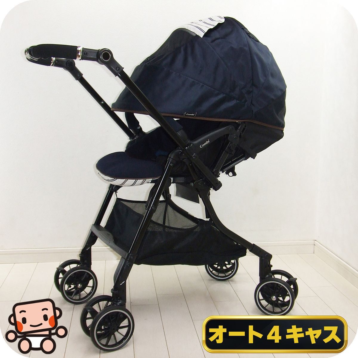 美品 ベビーカー 中古 コンビ スゴカル 4キャス コンパクト HH combi 1