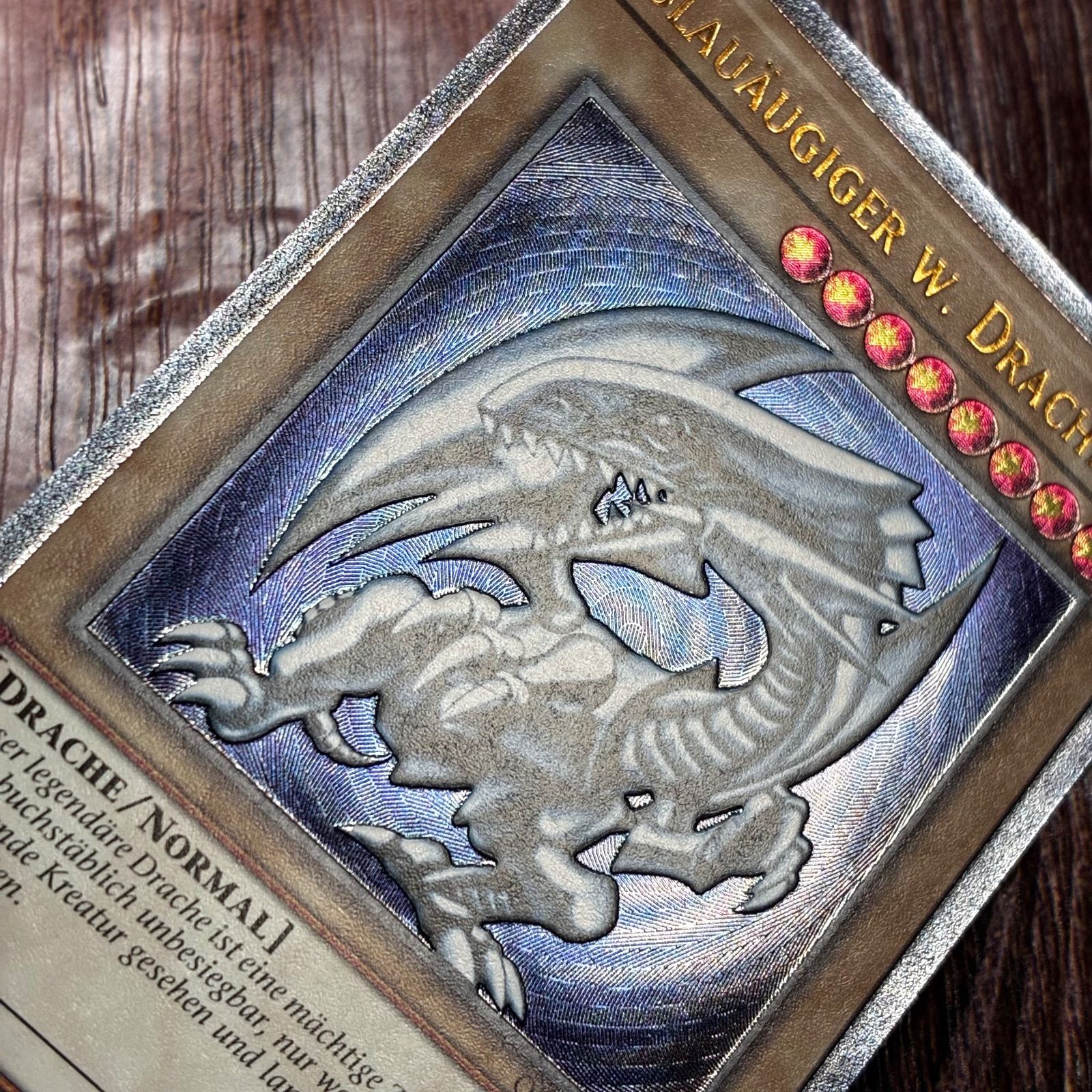 遊戯王 ドイツ版 EU版 青眼の白龍 OTS28 レリーフ - メルカリ