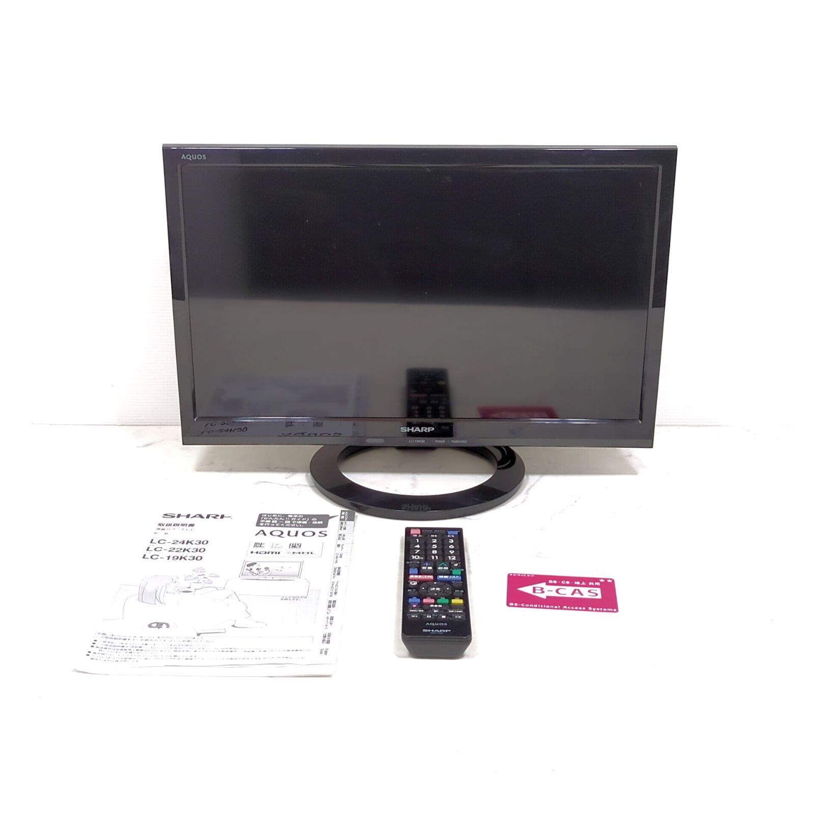 SHARP AQUOS 19型 液晶テレビ LC-19K30 2016年製 - メルカリ