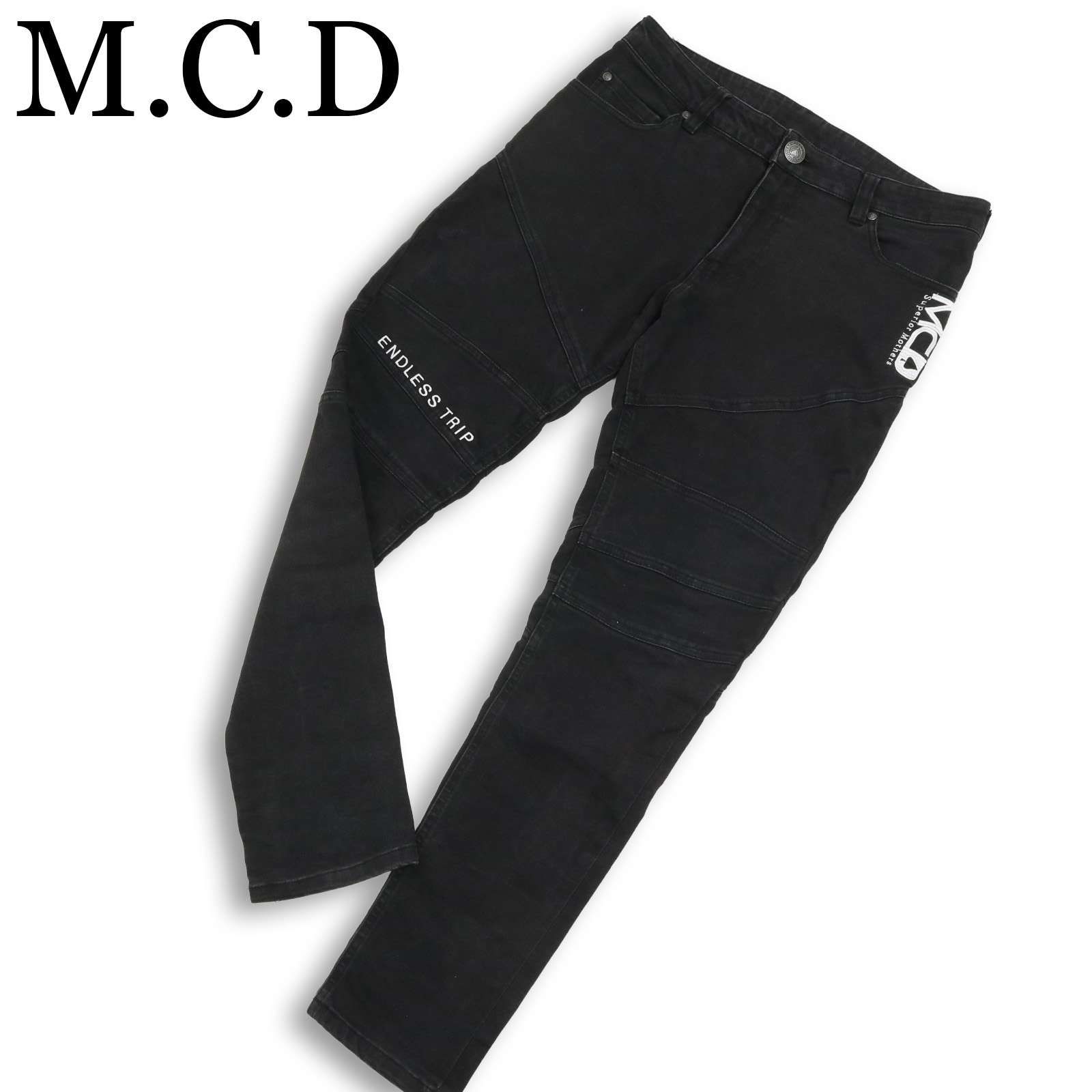 MCD more core division エムシーディー ロゴ刺繍☆ ストレッチ 