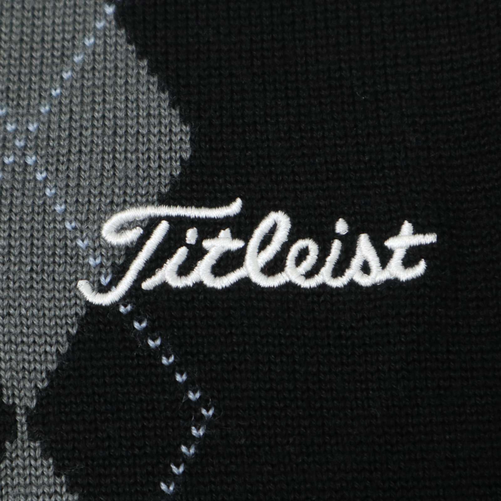 Titleist タイトリスト ゴルフ ロゴ刺繍 ウール☆ アーガイル ハーフ