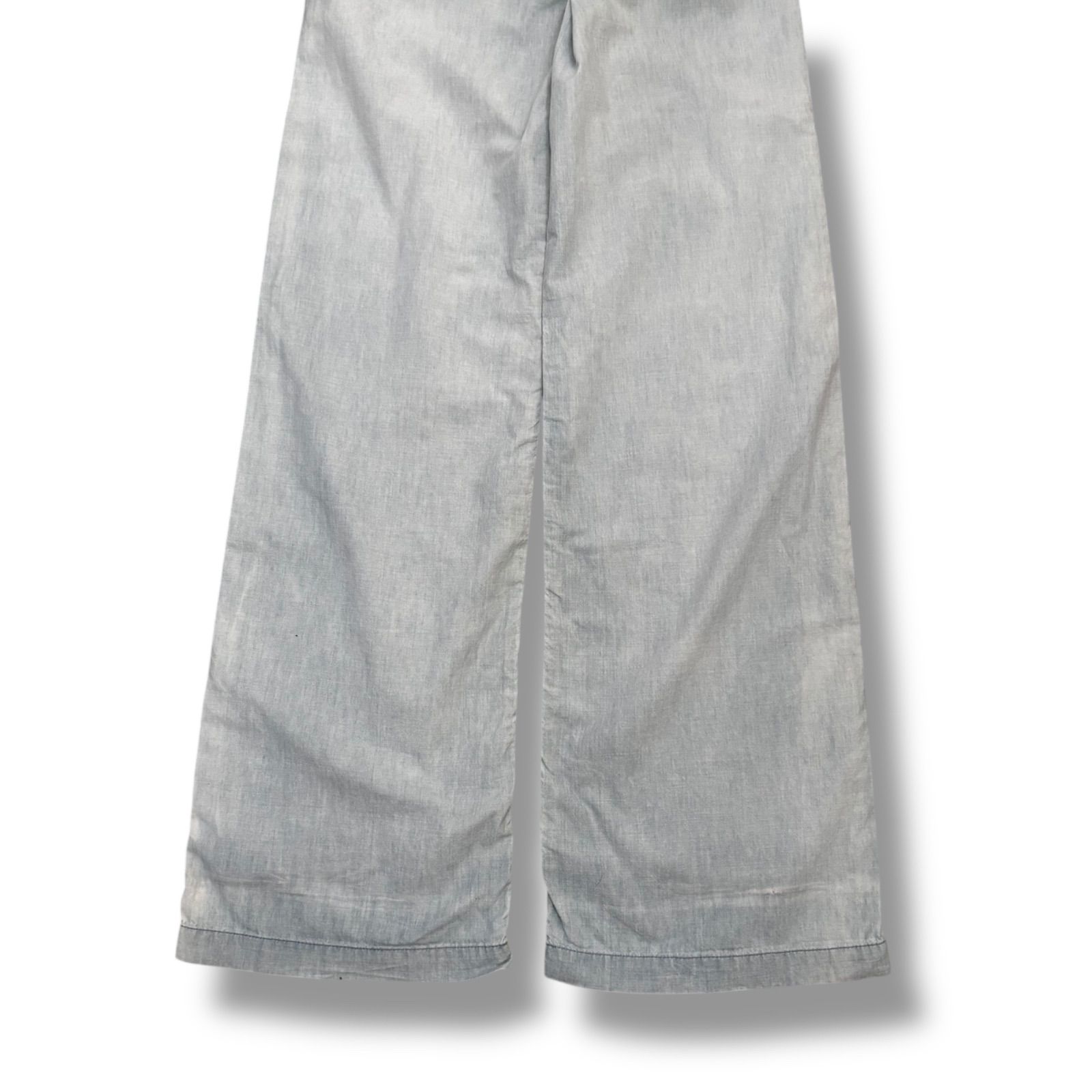 薄色ワイドデニム パンツ