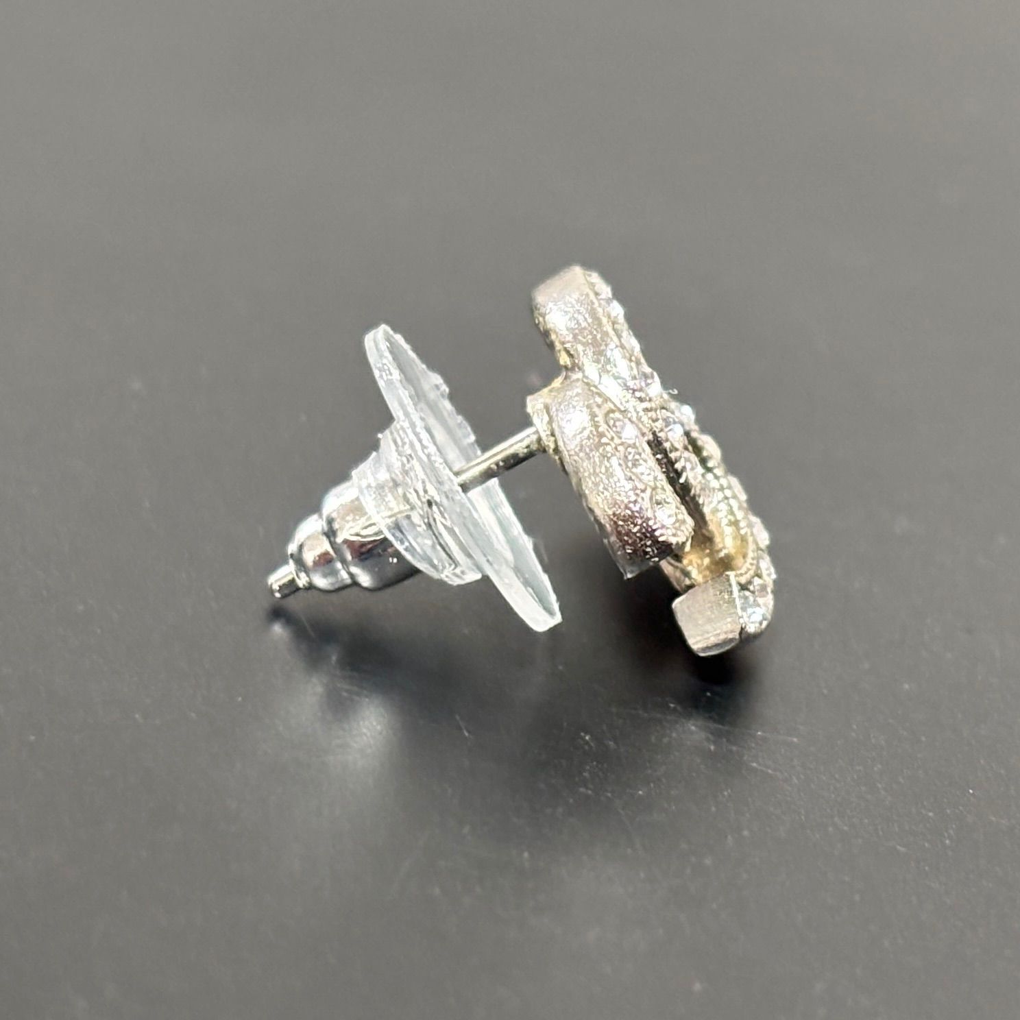 CHANEL シャネル ココマーク ピアス 片耳 F19V ラインストーン