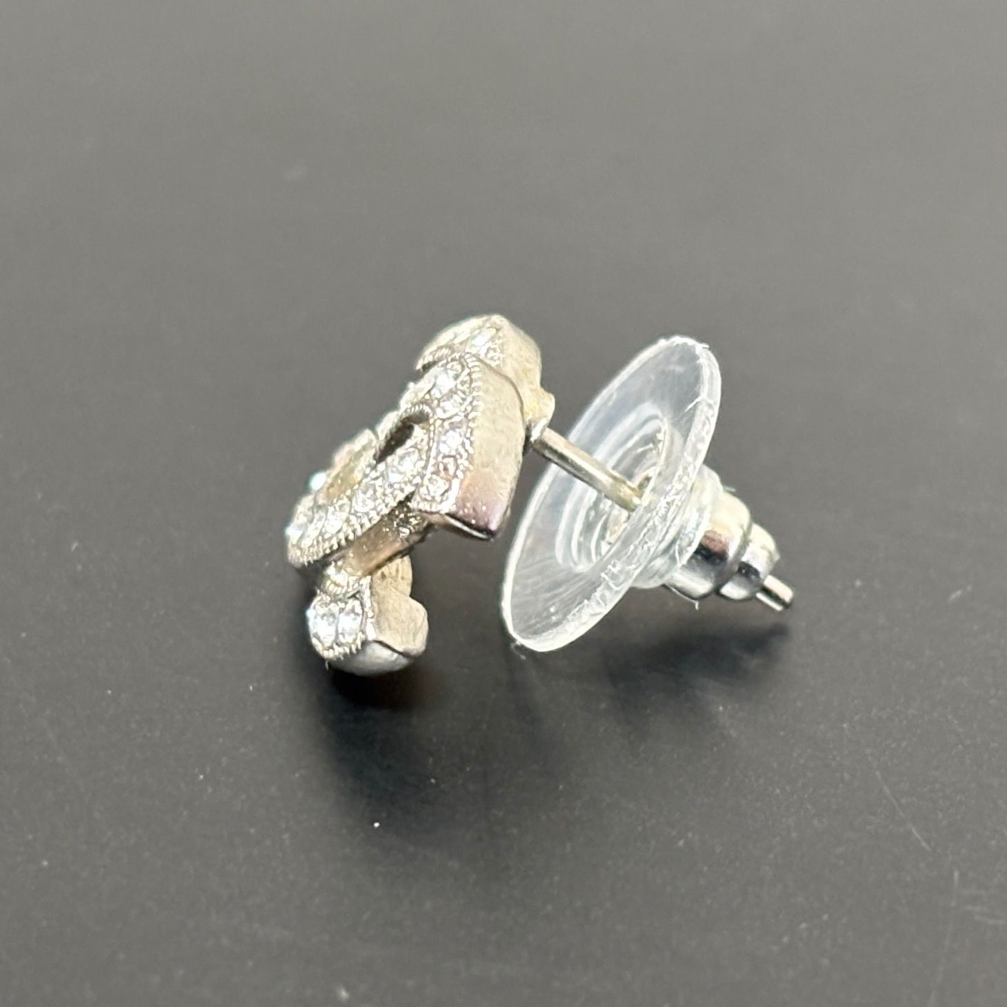 CHANEL シャネル ココマーク ピアス 片耳 F19V ラインストーン