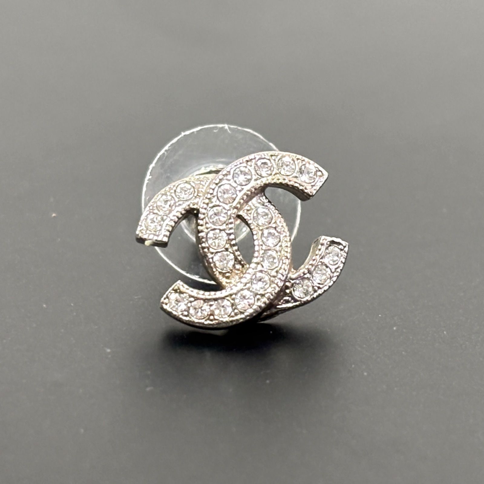 CHANEL シャネル ココマーク ピアス 片耳 F19V ラインストーン
