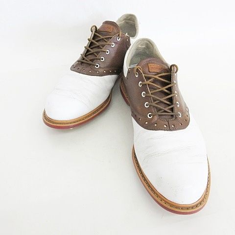 ASHWORTHゴルフシューズ Ashworth Mens 11.5 Golf Shoes Cardiff Waterproof Spikeless Brown