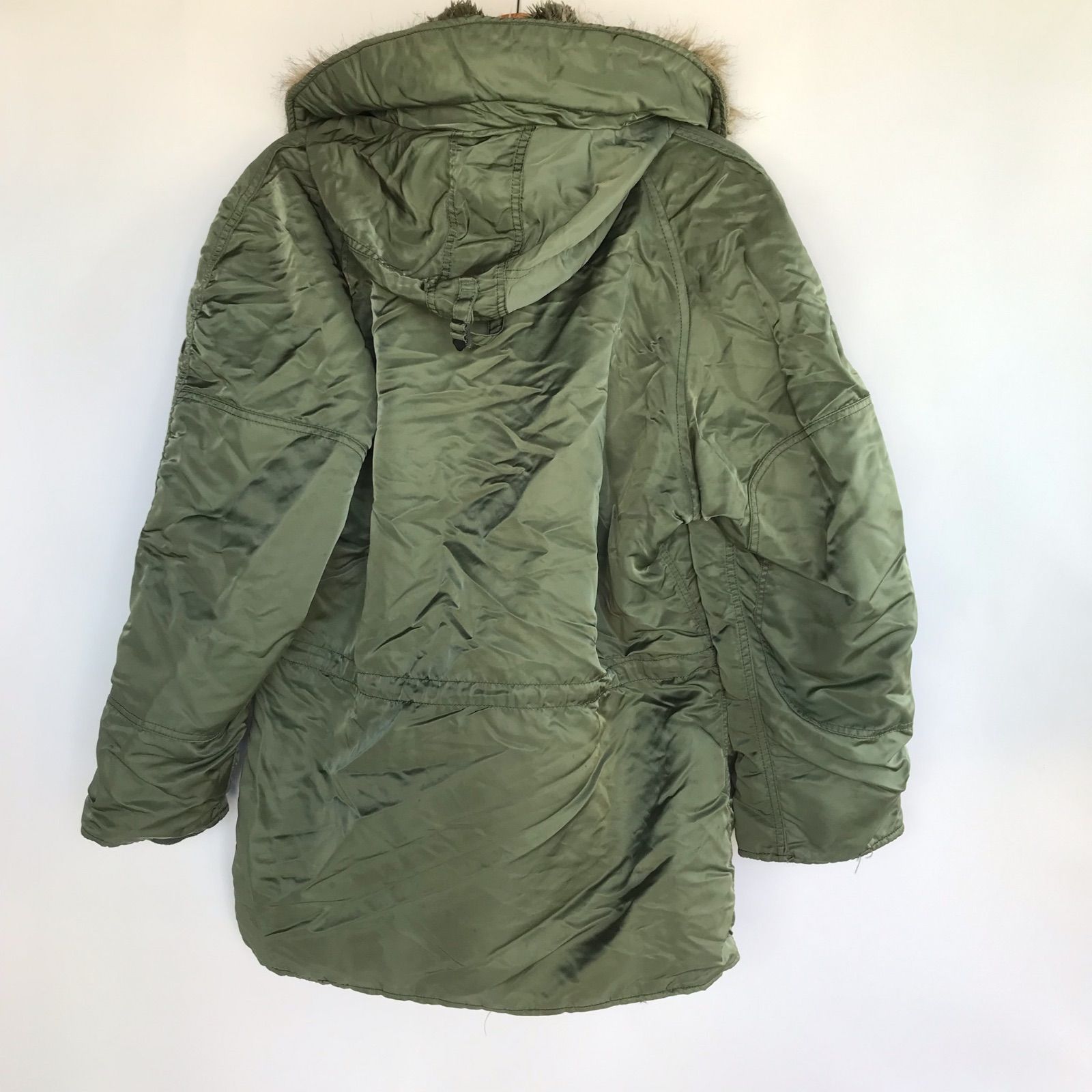 USA製 ALPHA INDUSTRIES N-3Bフライトジャケット メンズ M カーキ