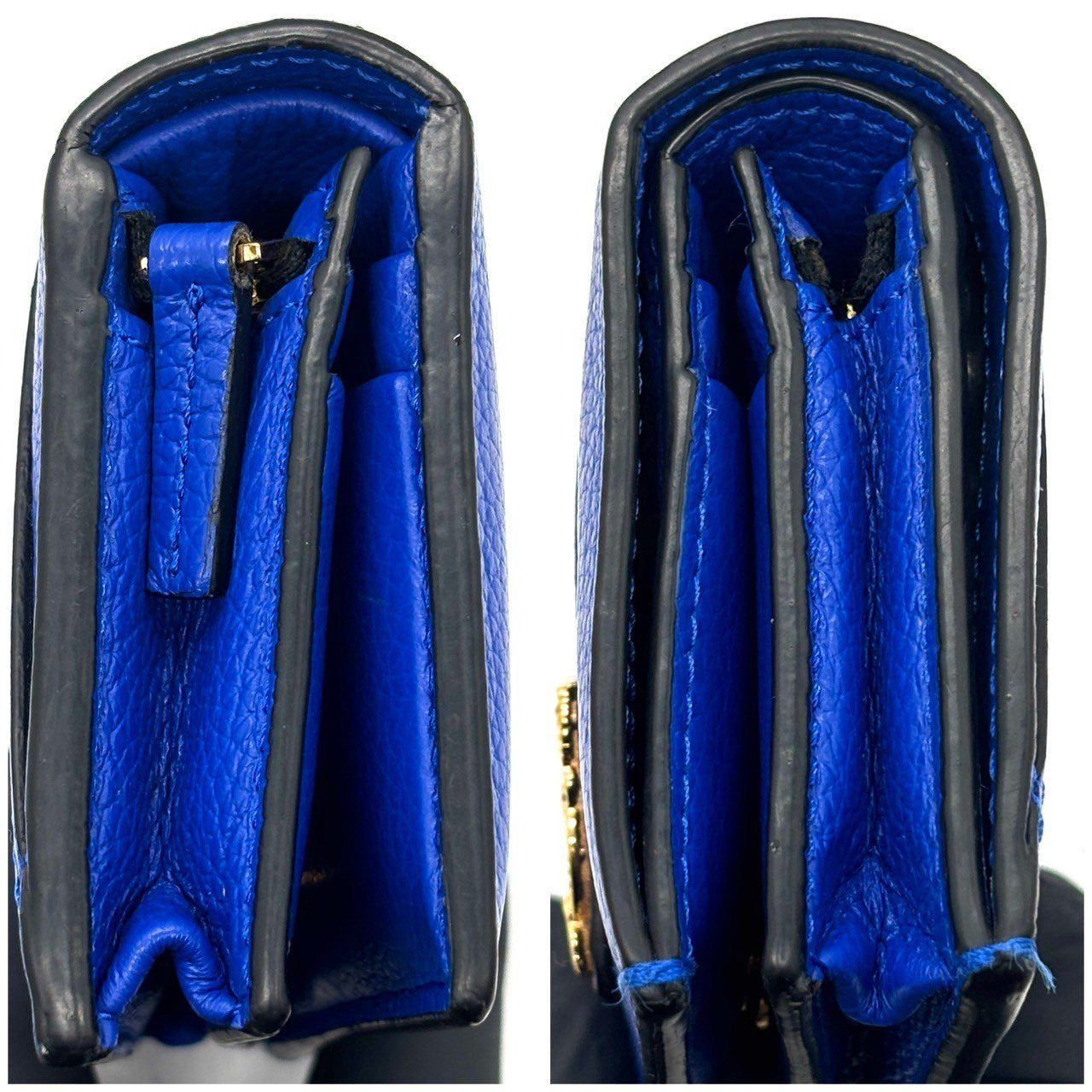 色気を宿すロイヤルブルー✨ VERSACE ヴェルサーチ 二つ折り財布