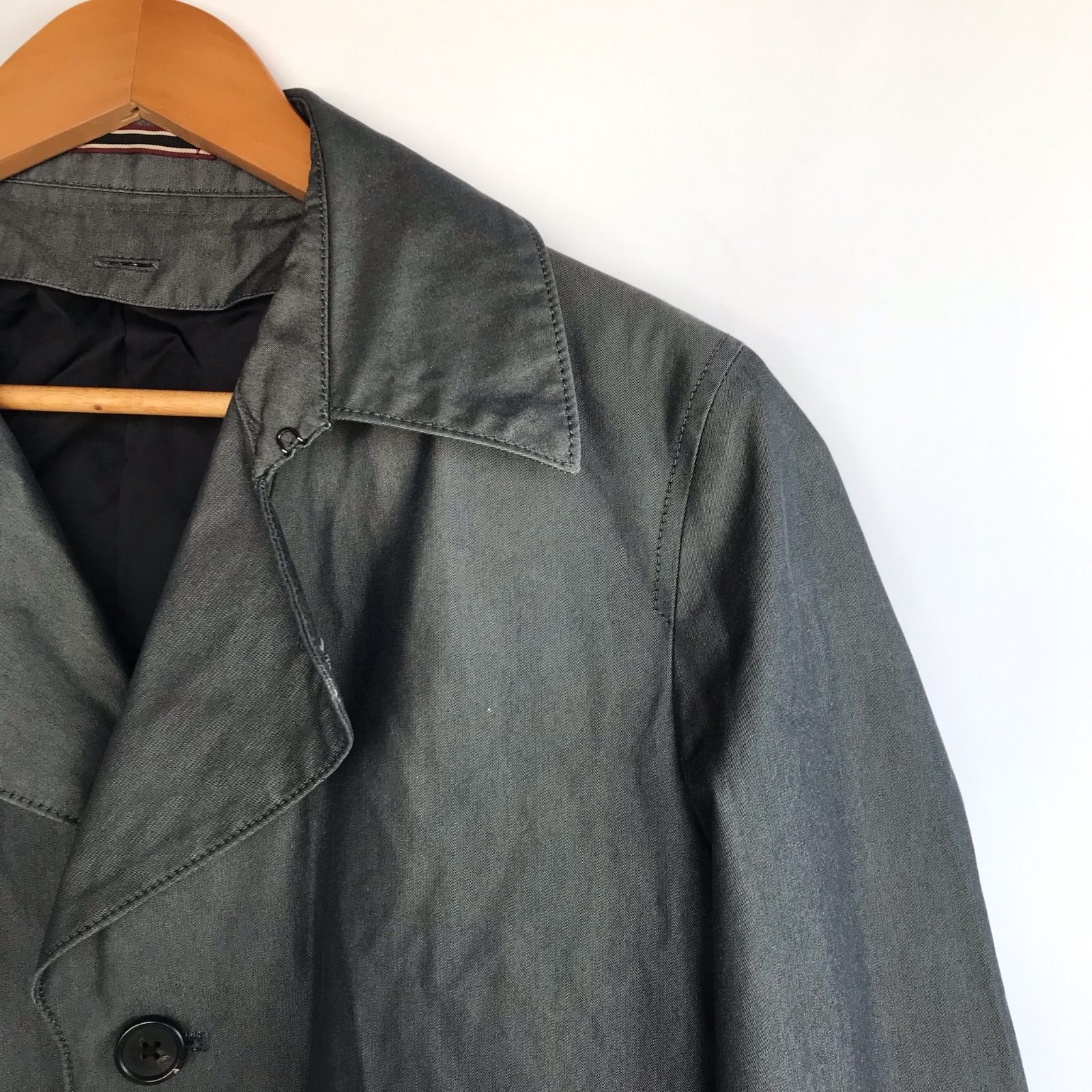 Paul Smith カシミヤ混 トレンチコート メンズ L グレー