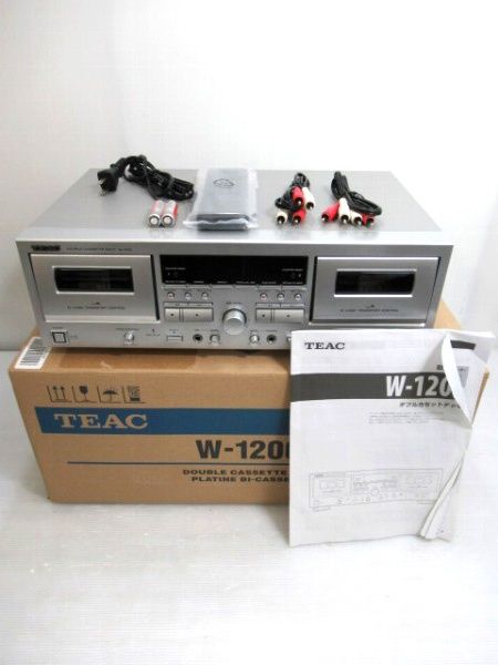 ティアック TEAC ダブルカセットデッキ W-1200 通確OK 中国製 中古