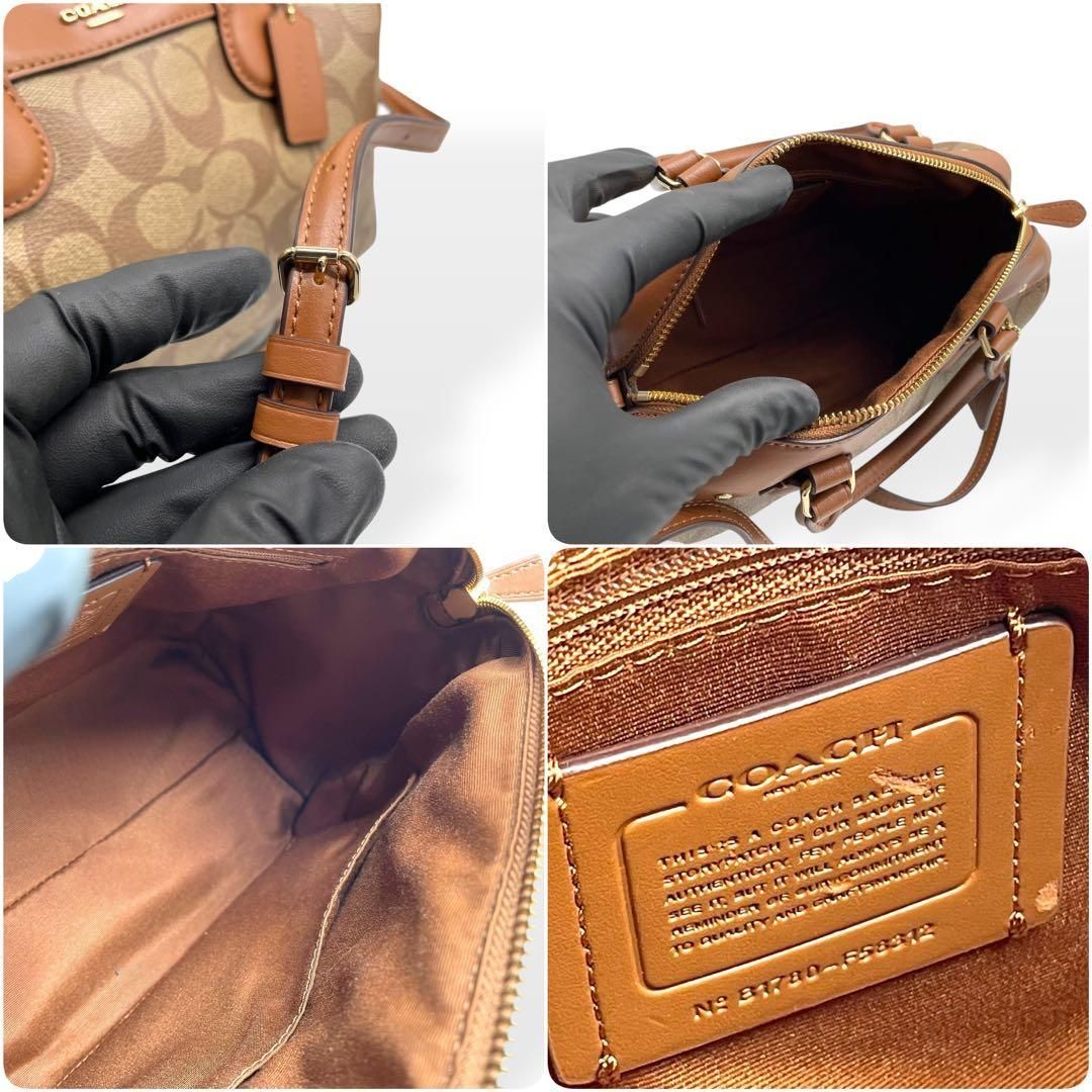 極美品 COACH F58312 2WAY ミニボストン ショルダーバッグ - メルカリ