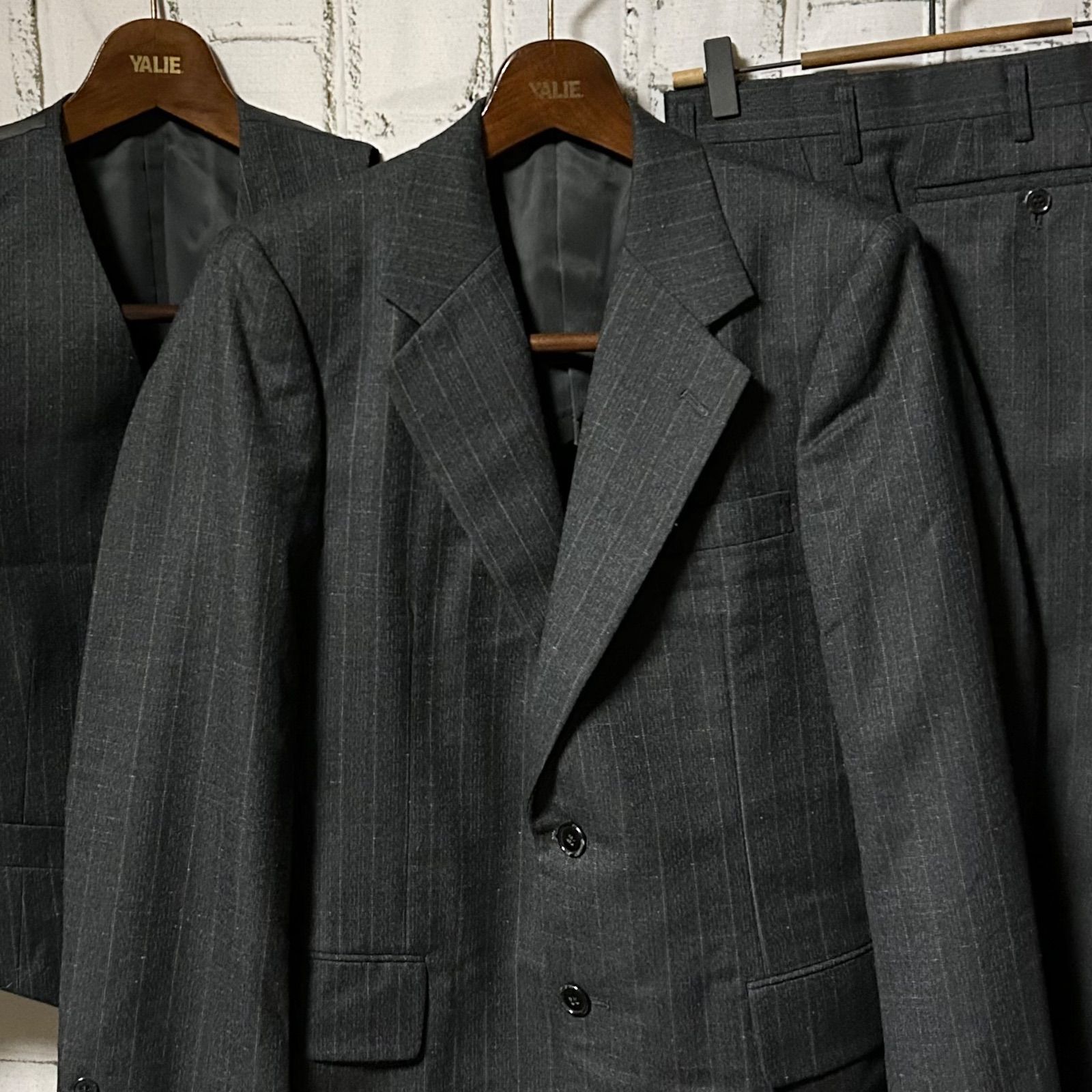 美品 80S ヴィンテージ セットアップ 3ピース シングル スーツ