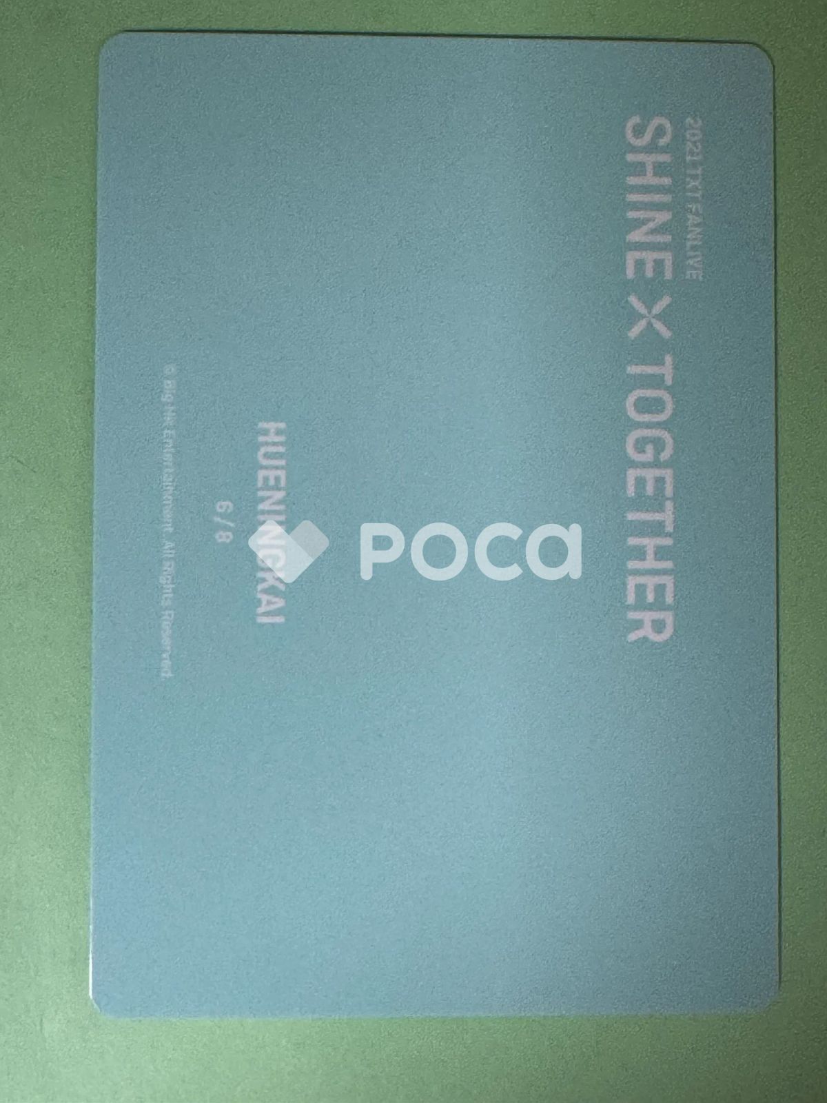 2021 TXT FANLIVE SHINE X TOGETHER フォトカード 2021 TXT FANLIVE SHINE X TOGETHER ミニフォトカード - メルカリ