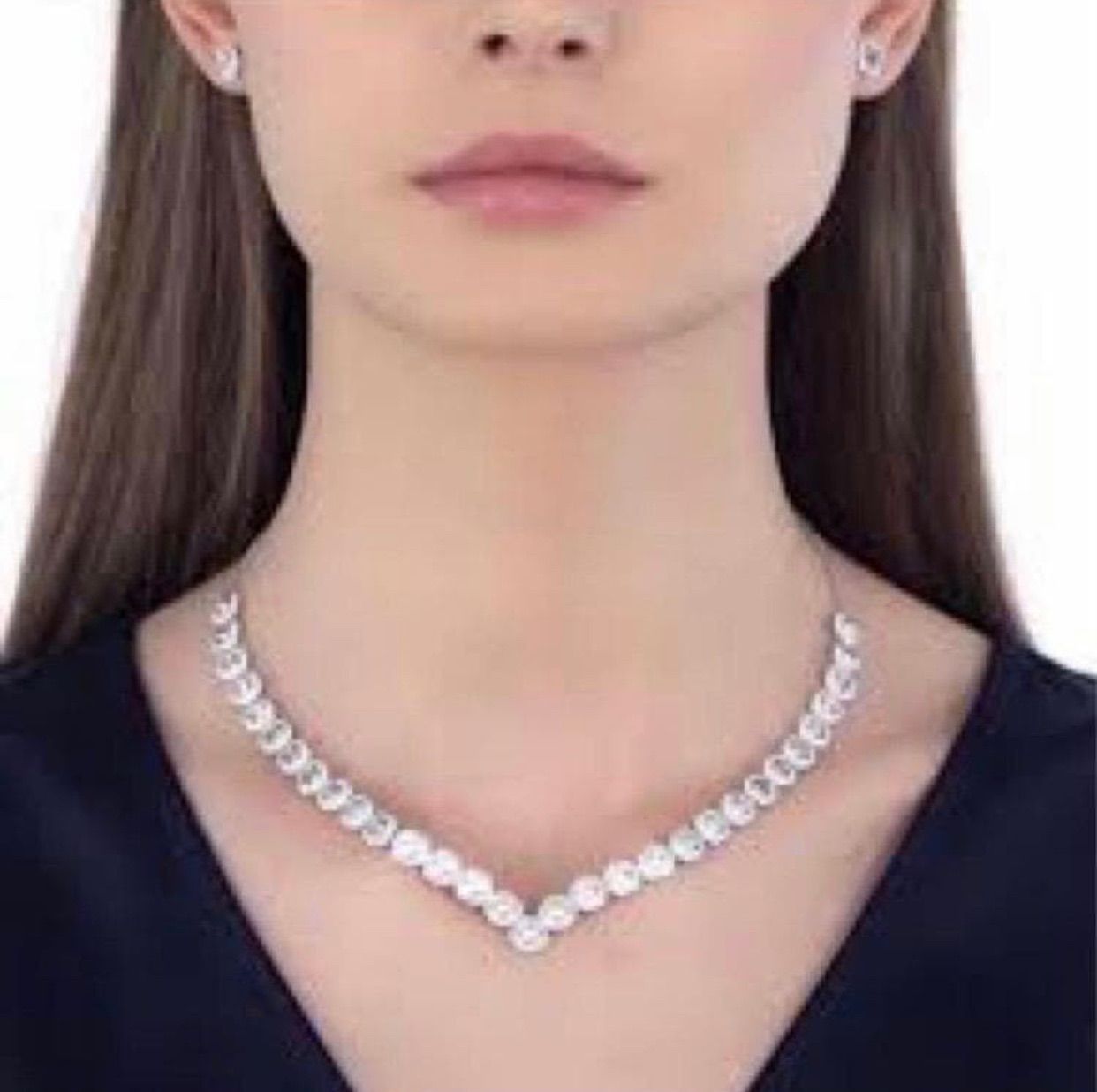 スワロフスキー Swarovski Angelic Square ネックレス - メルカリ