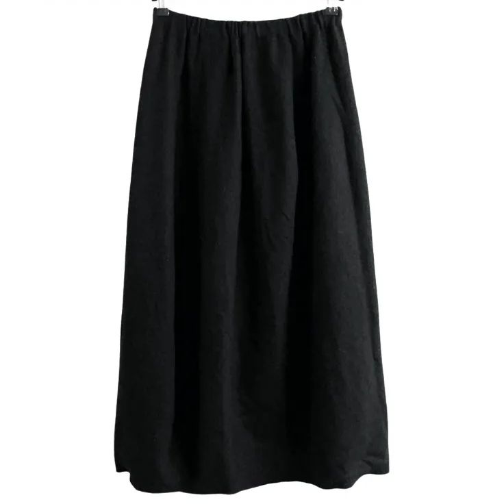 JURGEN LEHL ヨーガンレール ウール スカート M 黒 ブラック - メルカリ