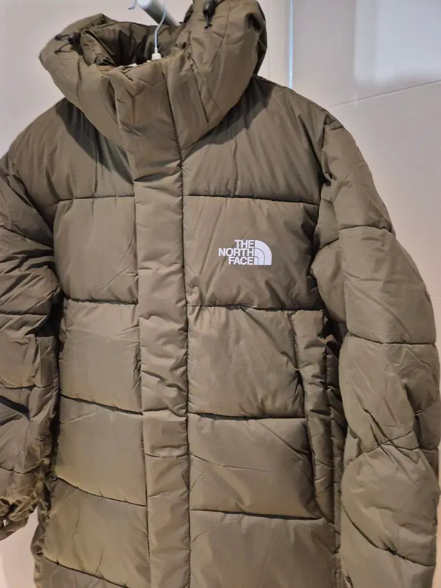 THE NORTH FACE ザノースフェイス ダウンジャケット ロング丈 カーキ色